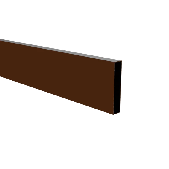 Barna 8017 Alumínium zártszelvény-kerítésléc, 125cm-es és 10cm széles